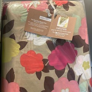 PB Teen Eco Chic Floral Duvet Cover - Twin Sz